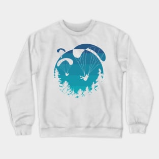 Paragliding Gaggle of Girls Crewneck Sweatshirt